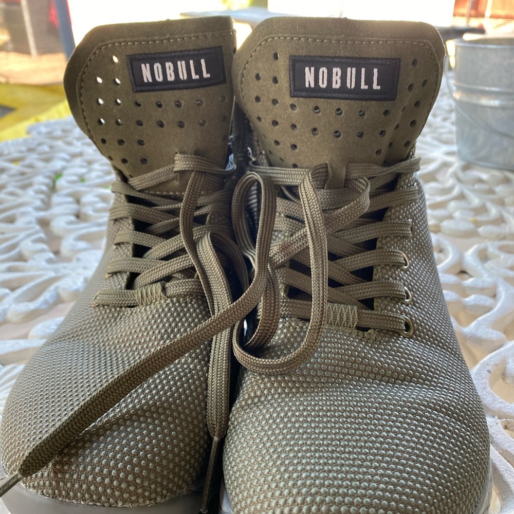 Nobull HIGH TOP MENS 10.5 women 12 Army Green